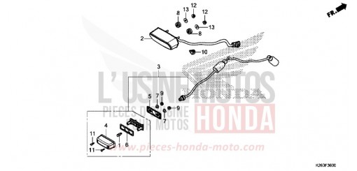 FEU ARRIERE MSX125D de 2013